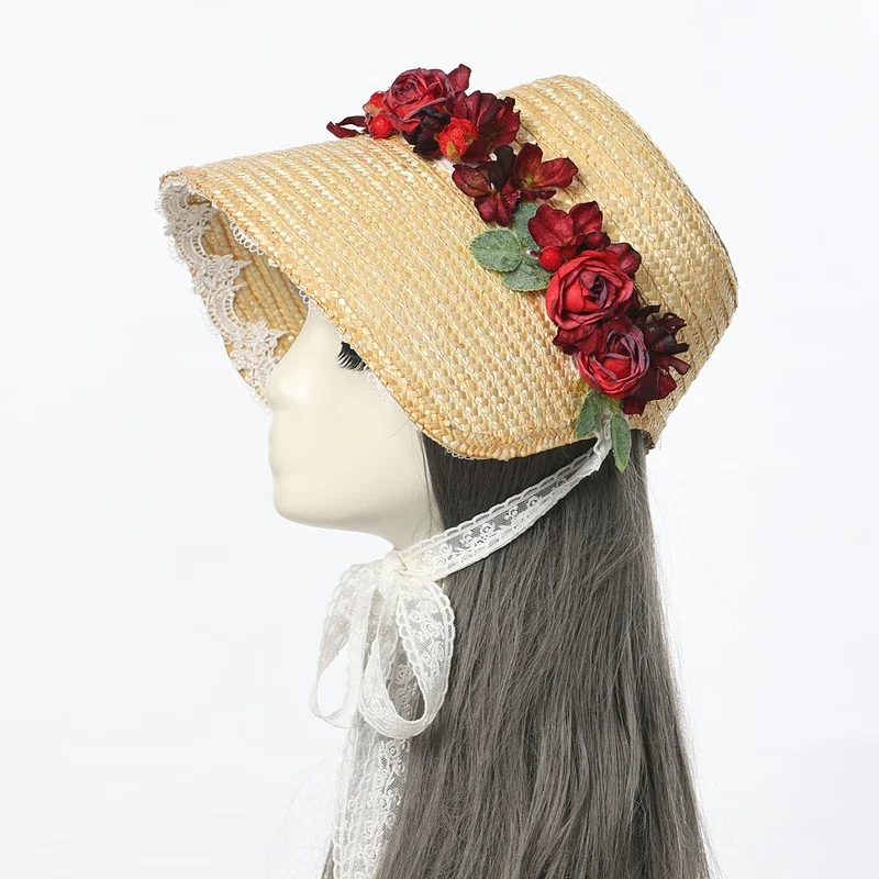 Женская шляпа в викторианском стиле винтажная королевская соломенная шляпы