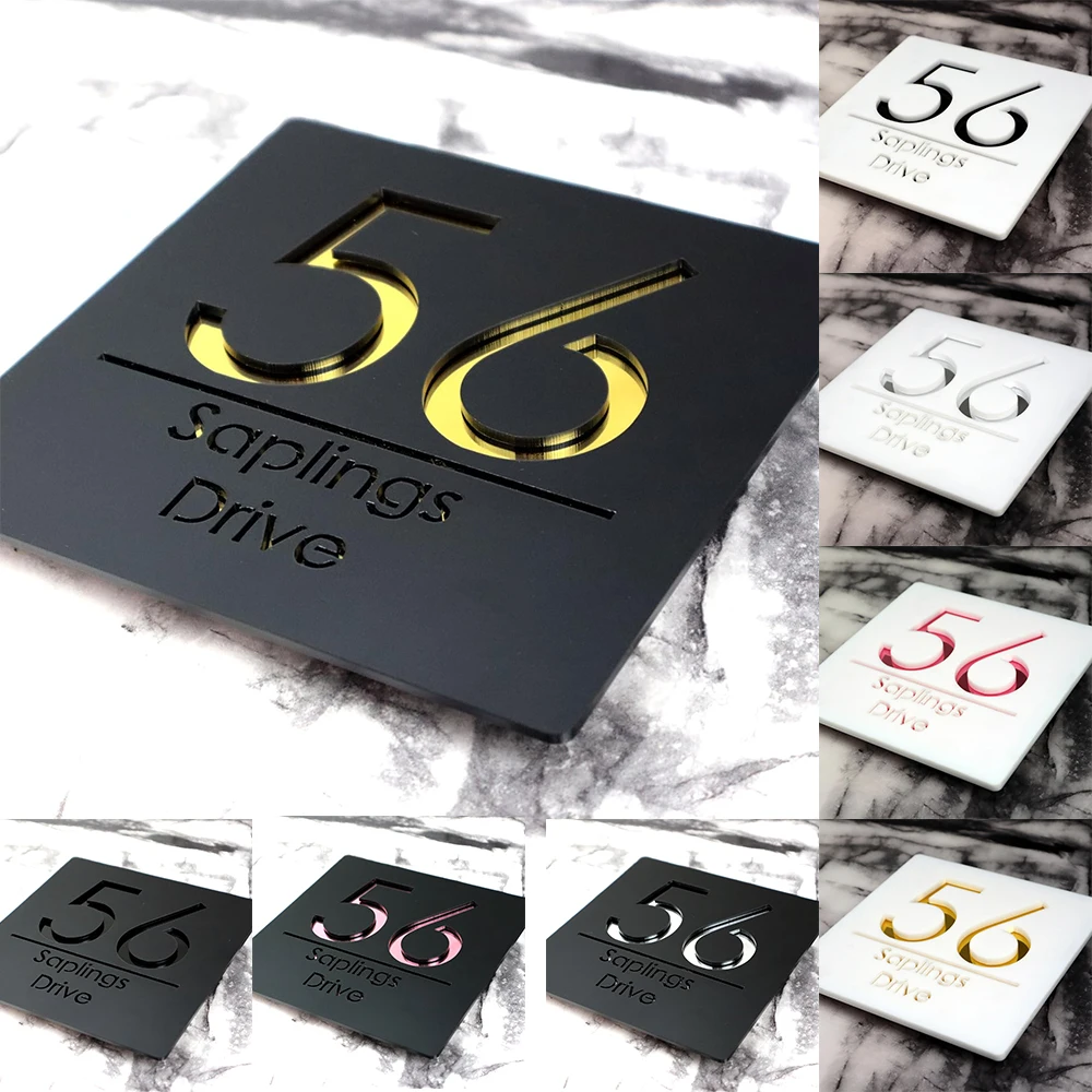 Персонализированный уличный знак с номером дома