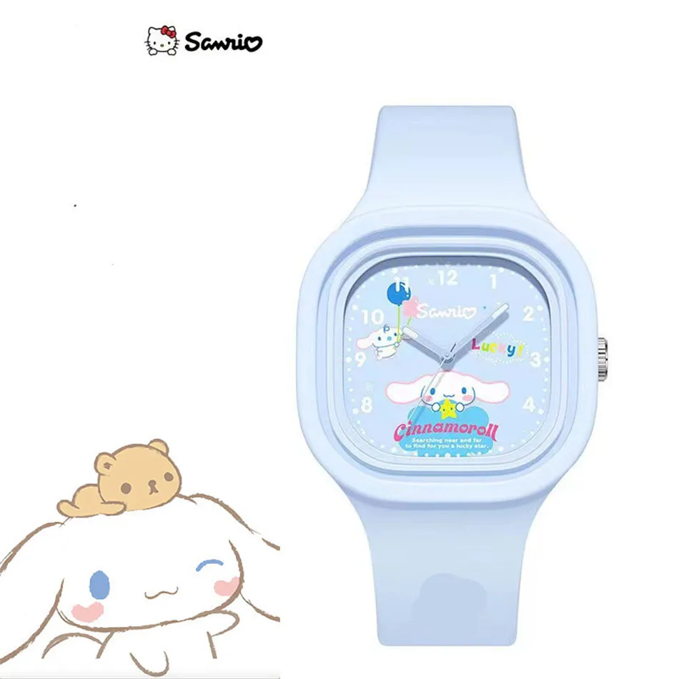 Sanrio Kawaii Hello Kitty My Melody Cinnamoroll Унисексуальные Силиконовые Наручные Часы