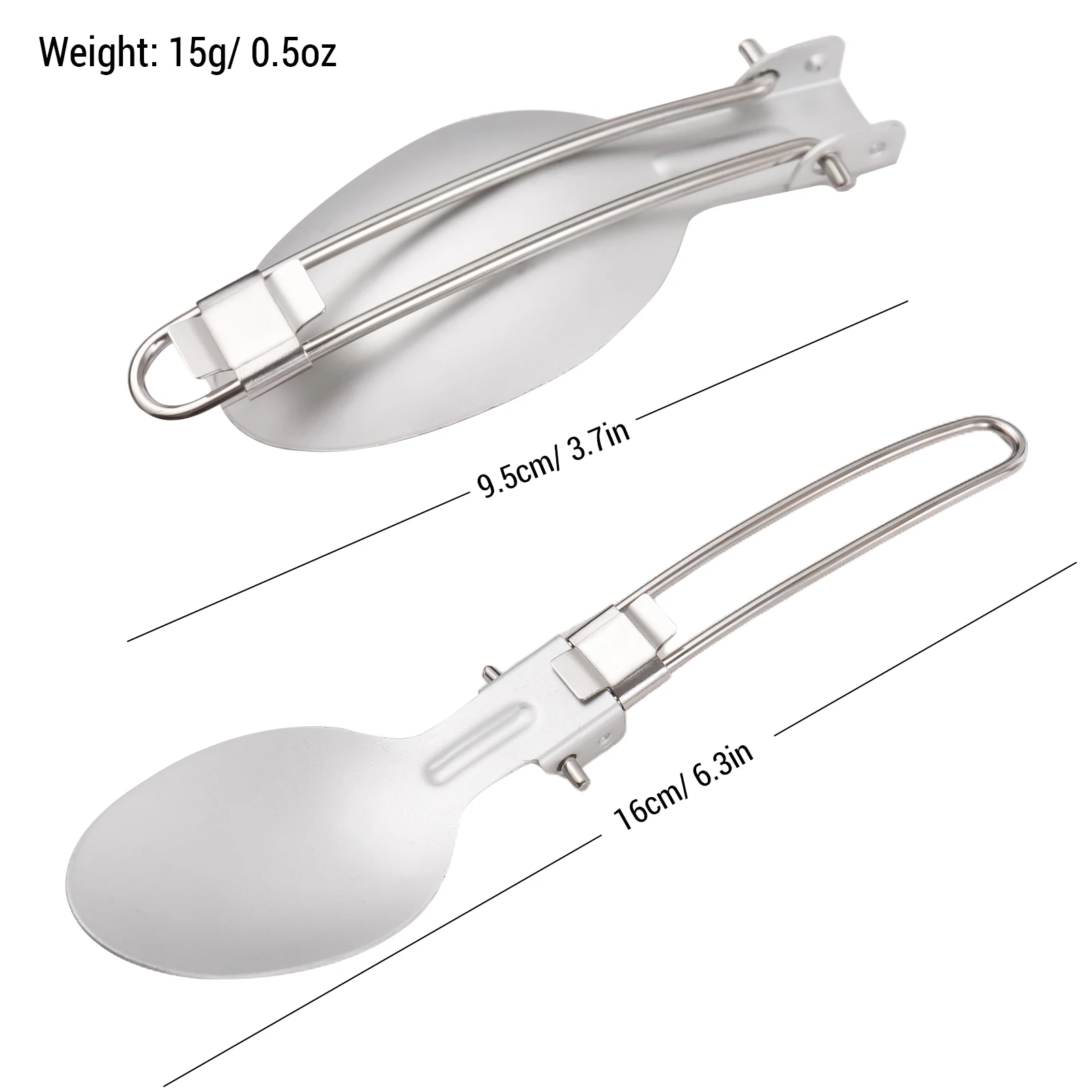 Набор складной посуды из нержавеющей стали для кемпинга