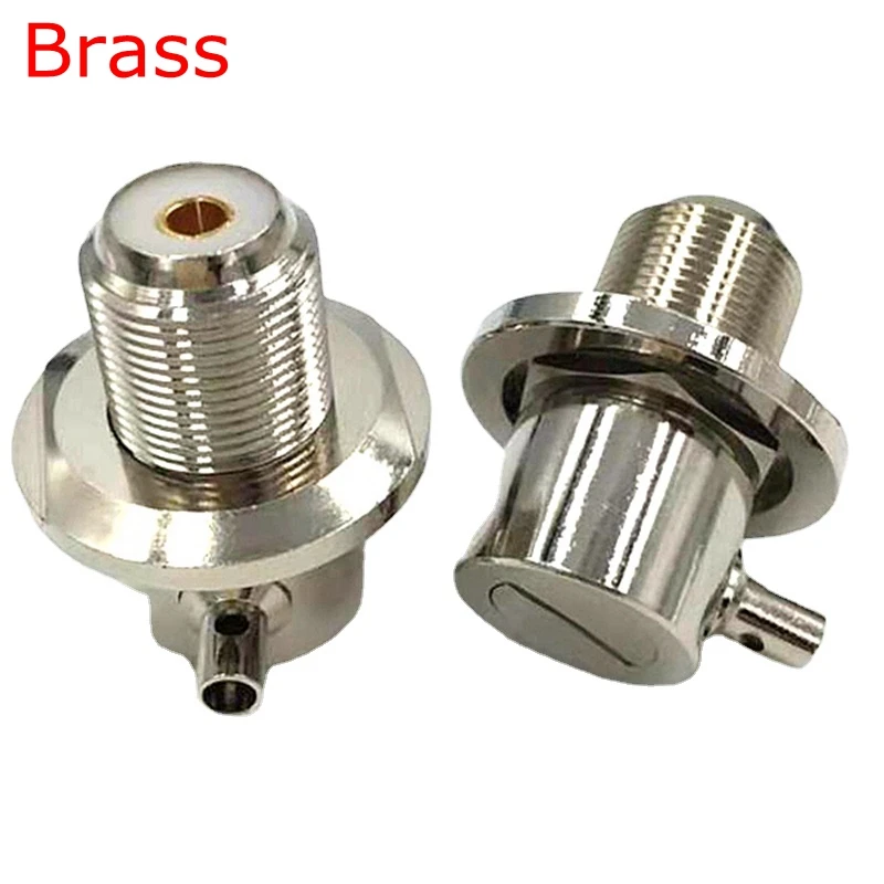 

UHF SO239 SL16 Female Right Angle Connector UHF SO-239 Female with Nut Crimp Solder for for LMR195 RG58 RG400 RG142 Coaxia Cable