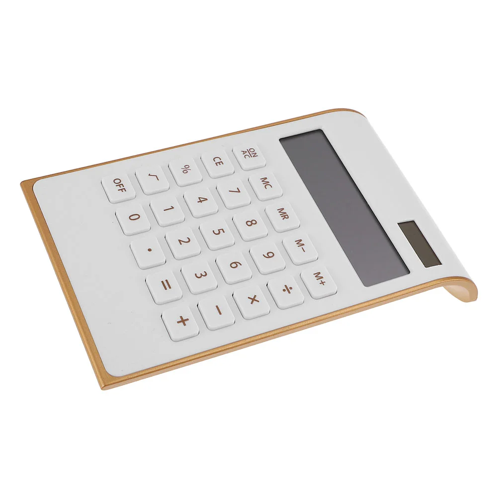 

Calculator Solar Office Calculators Desk Gold Basic Kids Desktop Supplies Student Electronic Minithin Business Portable School