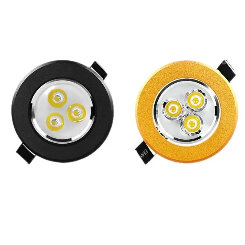 

4pcs power gold Spot led Downlight it Dimmable Silver White Black Profile mini 3W Recessed spot light home Indoor New Design