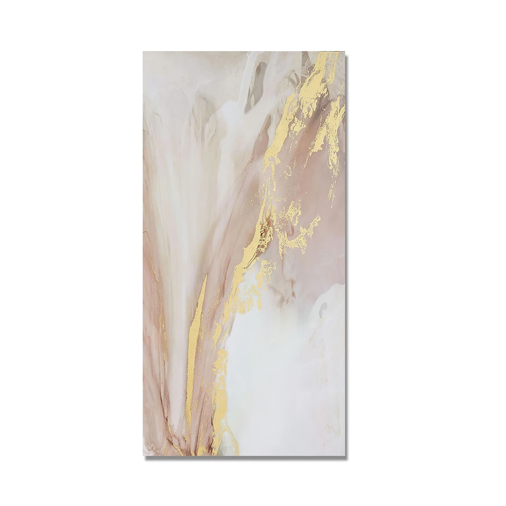 

Абстрактная река из розового белого золота, холст, Постер и принты, настенные картины для гостиной, галереи, домашний декор