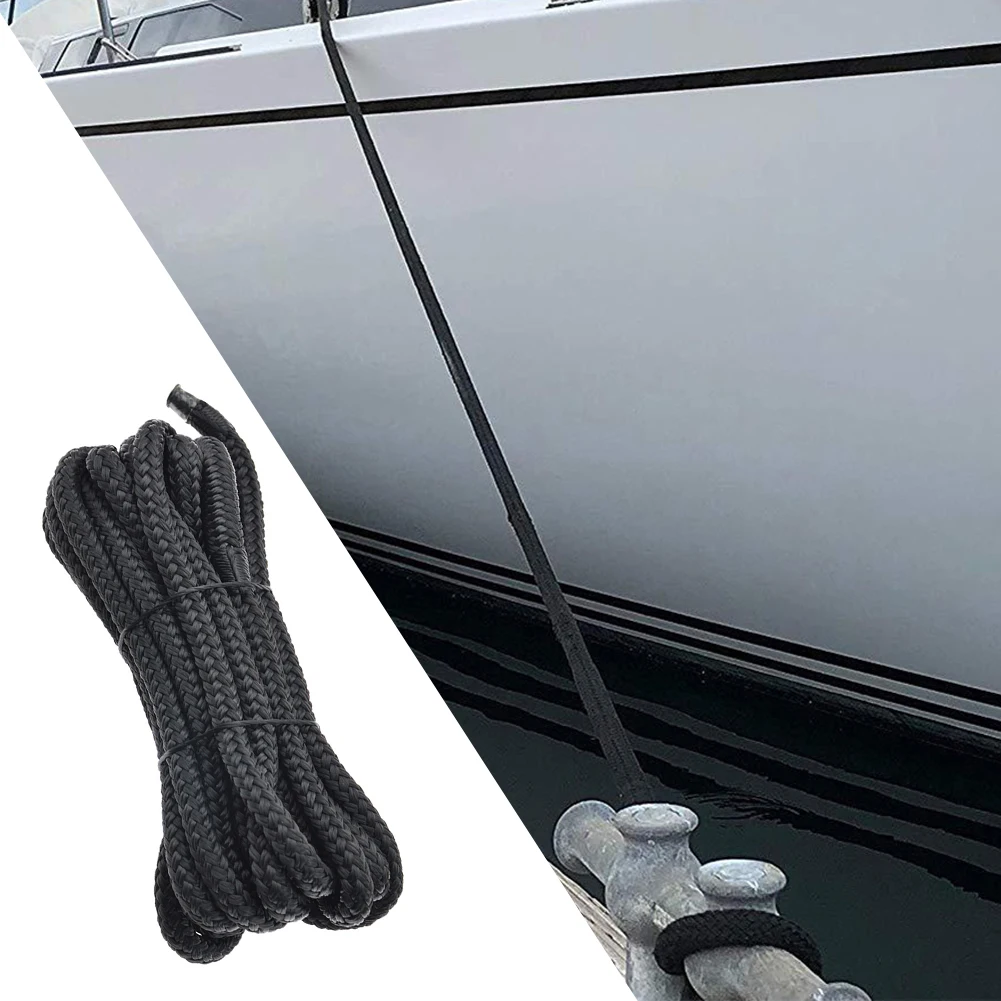 

Double Braid Nylon Dockline Dock Line Mooring Boat Rope Anchoring Docking Rope Durable Yachts Kayaks Boat Accessories