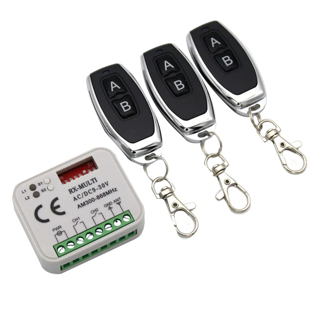 Дистанционный приемник гаражных ворот 433 868 МГц RX MULTI 300-900 переменный/постоянный