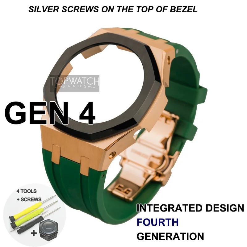 Металлическая Рамка GEN 4 GA2100 для резиновых ремешков часов 3-го поколения Casio GA-2100/2110