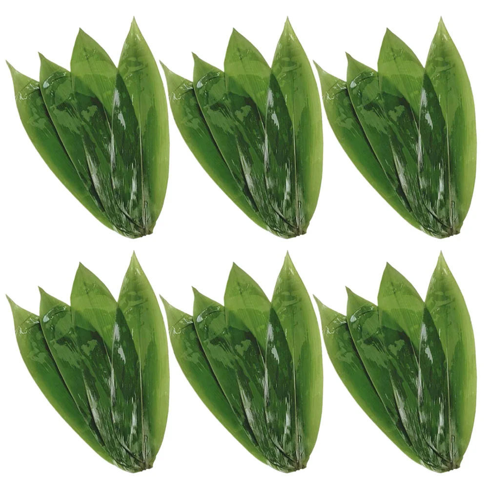 

50 Pcs Pad Sushi Plate Leaf Ornament Japanese Decor Decorate Sashimi Dish Bamboo Decorative Japandi