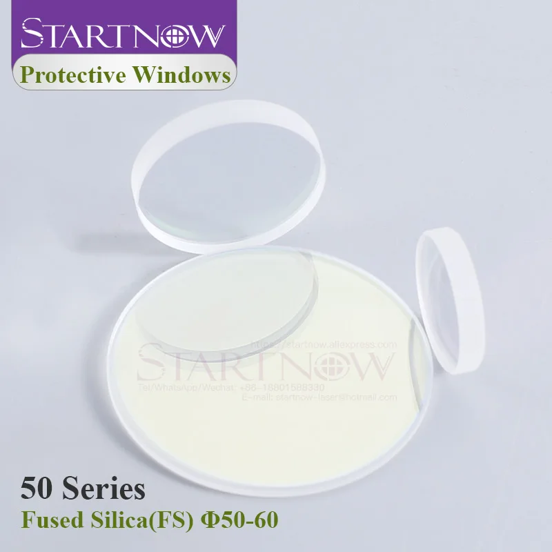 

Startnow Laser Protective Lens D50mm 1064nm AR Coated Optical Glass Fiber Lens For Laser Welding Cutting Machine Equipment Parts