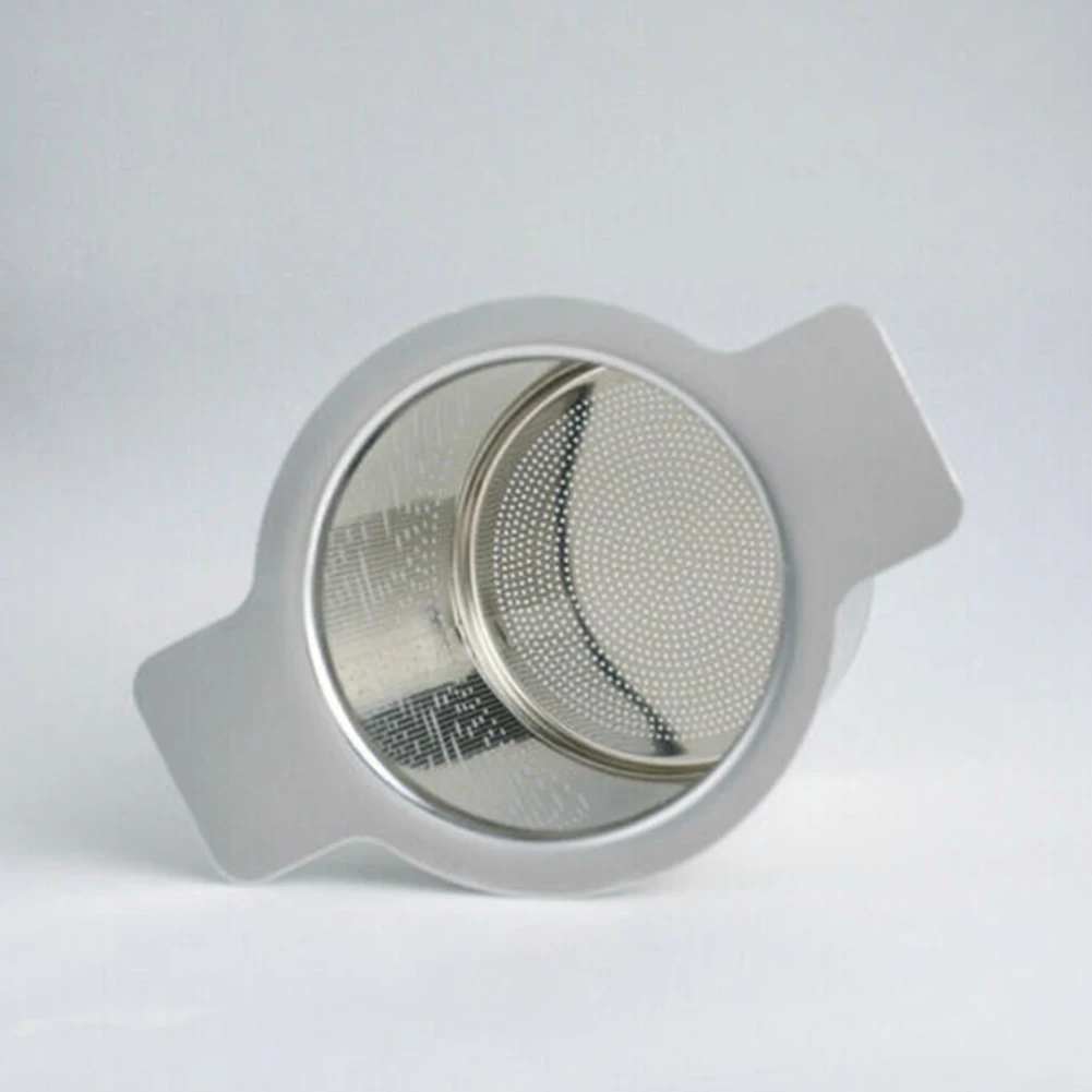 

Stainless Steel Tea Infuser Reusable Mesh Strainer Tea Coffee Filter With Lid Double Handles Loose Leaf Tea Strainer Teaware