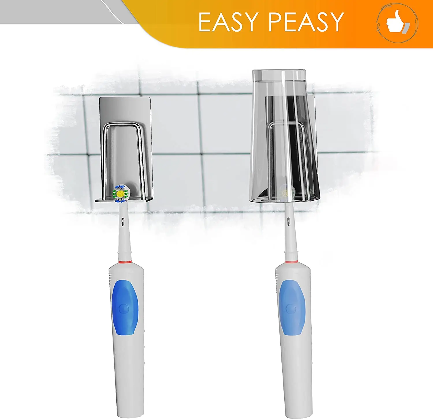 

Самоклеящиеся держатели для зубных щеток для ванной комнаты для женщин мужчин детей-нержавеющая сталь SUS304 нержавеющий настенный держатель...