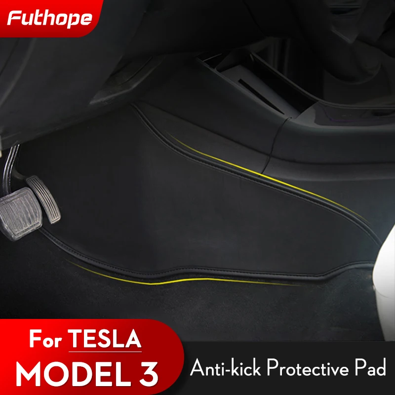 

Автомобильная Центральная боковая защитная накладка Futhope для Tesla Model 3 2021, защитная накладка для ног, аксессуары для интерьера, отделка