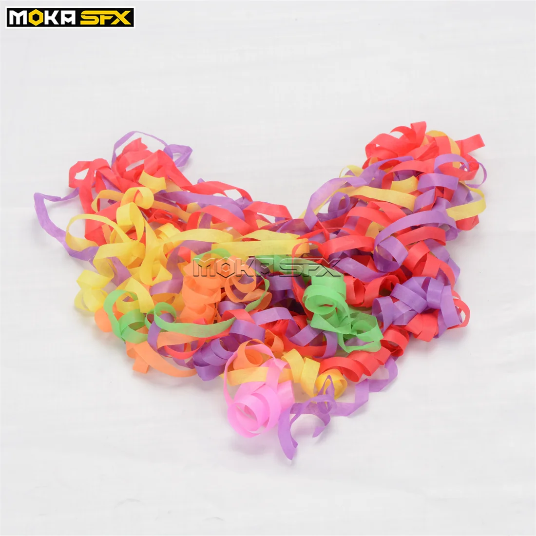 

MOKA SFX Mixed Colors Confetti Paper Long Strips For Confetti Cannon Machine Wedding Party Festivalt Stage Effect