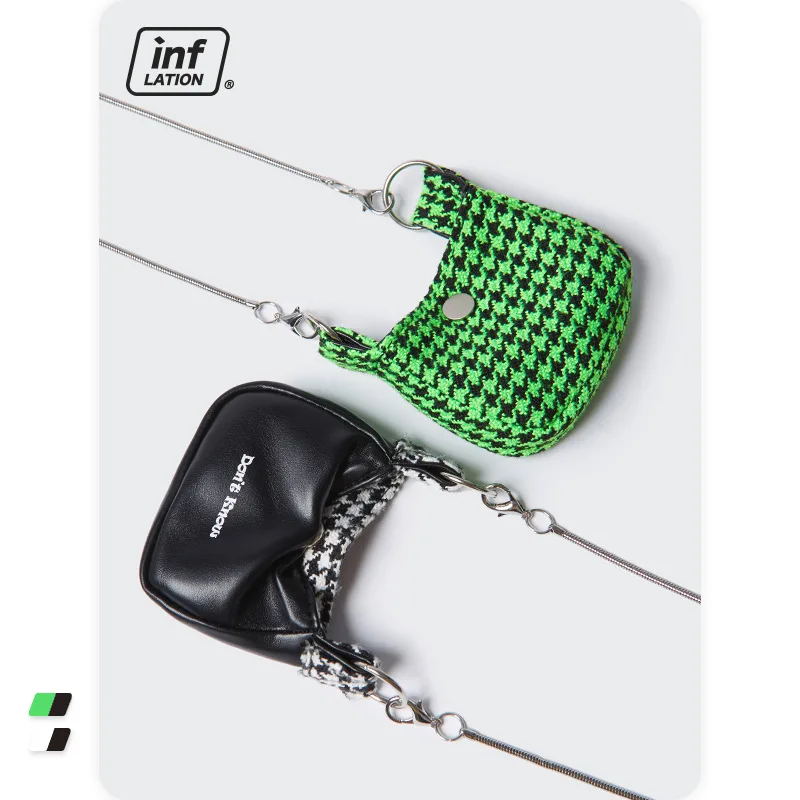 

2022 New Trendy Brand Double Sided Leather Bag Earphone Messenger Trend Small Bag Ladies Purses and Handbags Luxury Designer