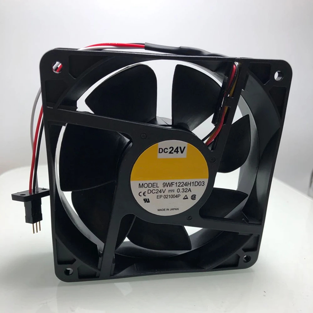 

Cooling Fan 9WF1224H1D03 DC24V 0.32A 7.68W 120*120*38mm 3-wire