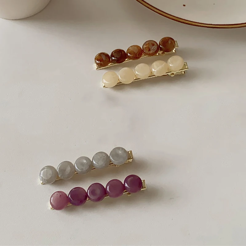 

Женская шпилька для волос с круглыми бусинами, в Корейском стиле