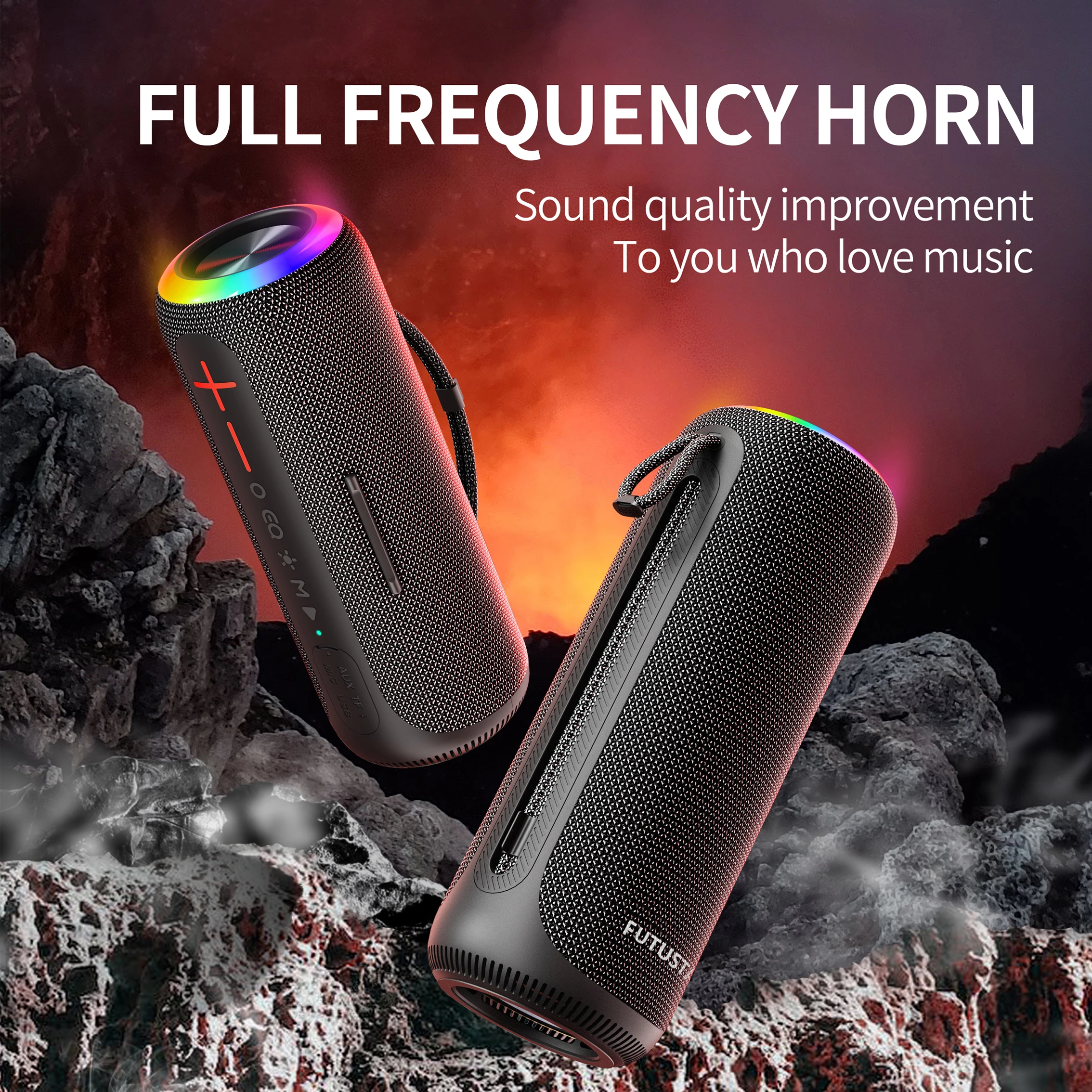 Портативная беспроводная Bluetooth-колонка X12 40 Вт