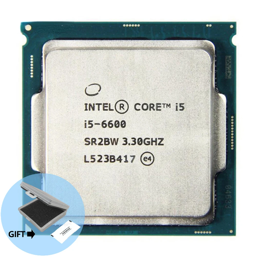 

Процессор Intel Core i5-6600 i5 6600 3,3 ГГц SR2BW/SR2L5 четырехъядерный четырехпоточный ЦПУ Процессор 6 Мб 65 Вт LGA 1151