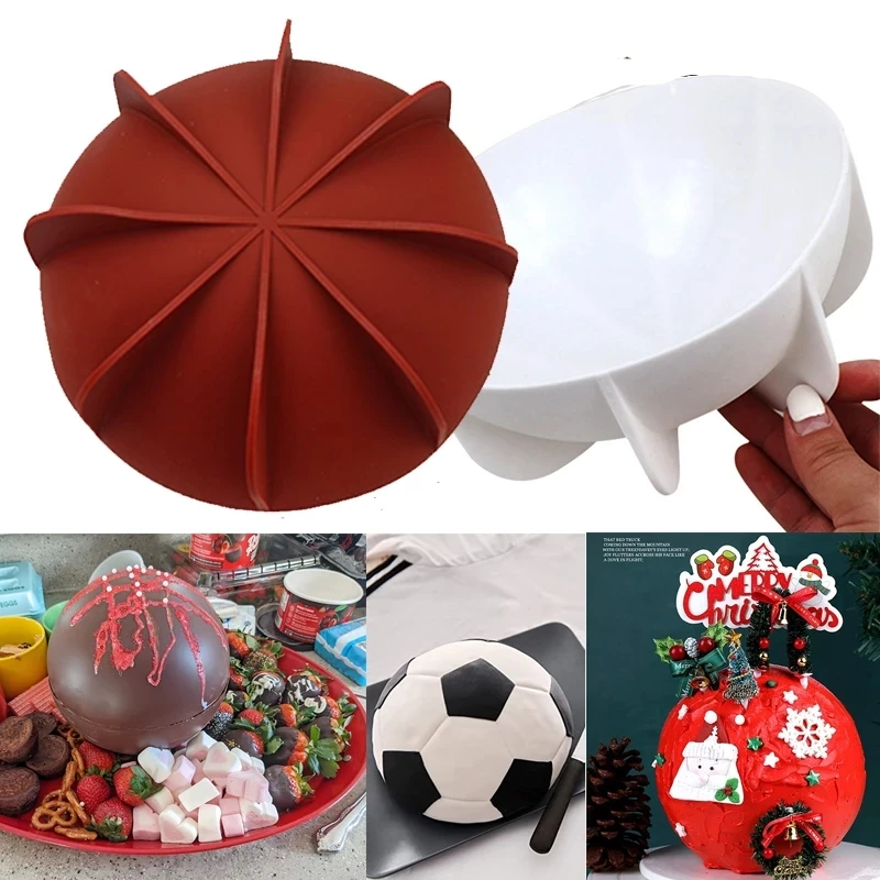 

Полуавтоматическая силиконовая форма для торта, белая большая полусферическая пластина, силиконовая форма для хлеба, полусферический инструмент для выпечки шоколада