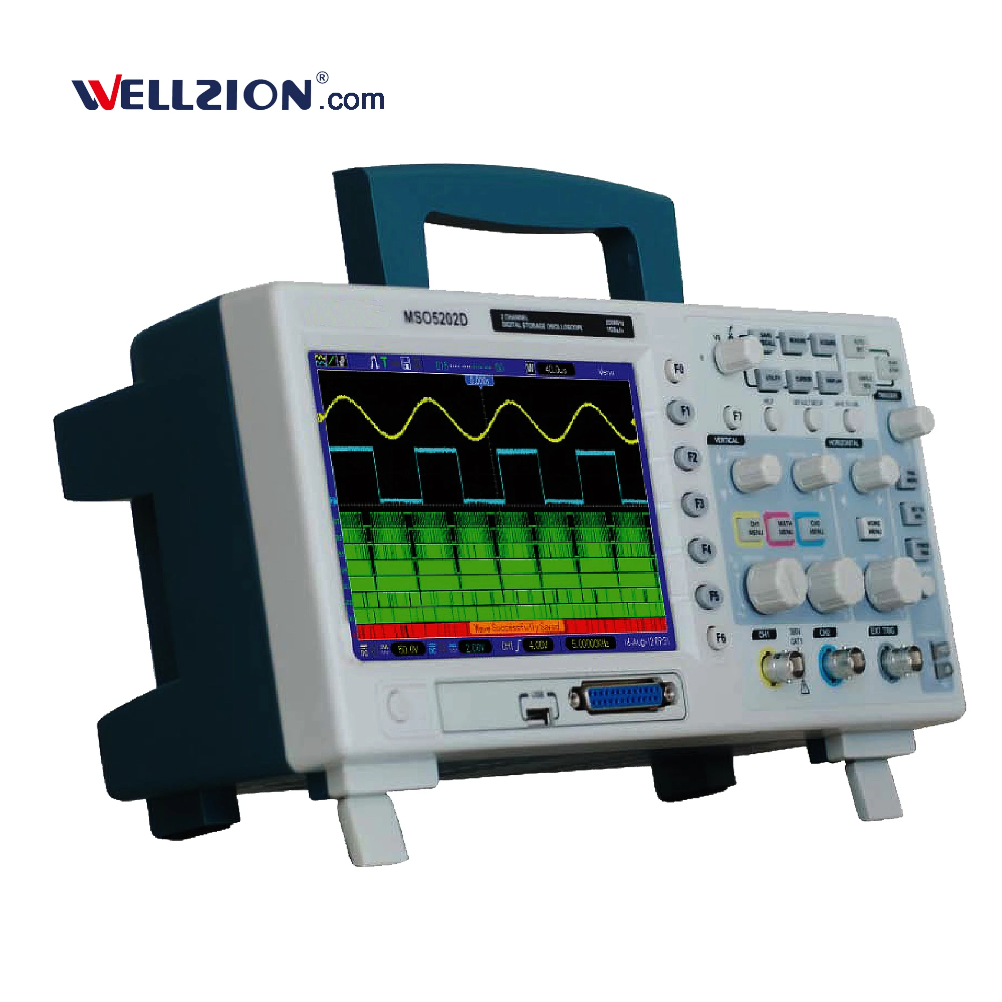 

Hantek MSO5202D, 16 CH Logic Analyzer 200MHz Digital Oscilloscope