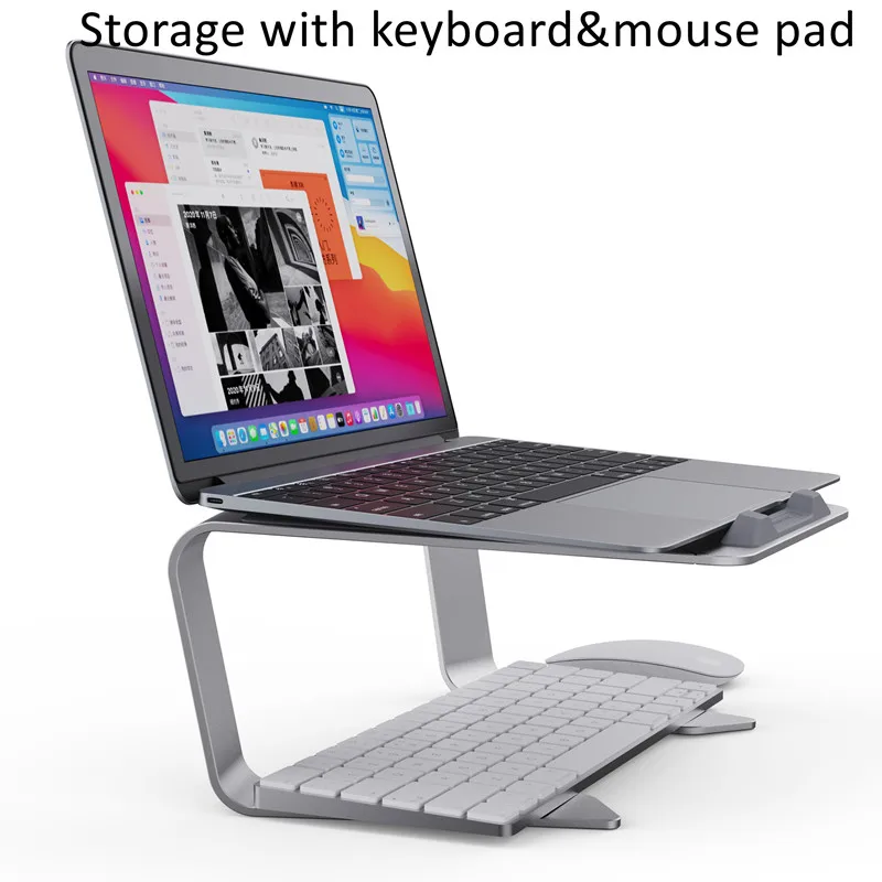 

Adjustable Aluminum Laptop Stand Portable Notebook Support Holder For Macbook Pro iPad Air Computer Tablet Riser Cooling Bracket