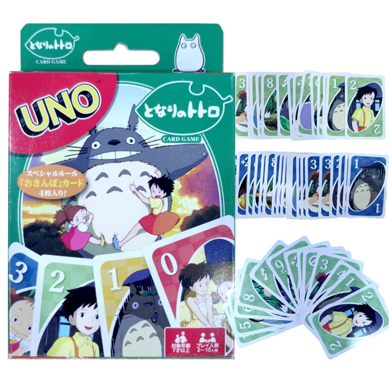 

Totoro Board Games UNO Playing Card 13 Cards Game Poker Educational Puzzle Toys for Children Girls Birthday Family Funny Gifts