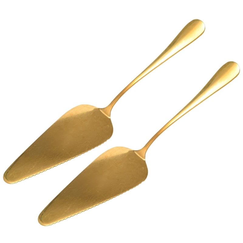 

Best Golden Cake Pie Server, Wedding Cake Knife And Server Set,2 Pieces