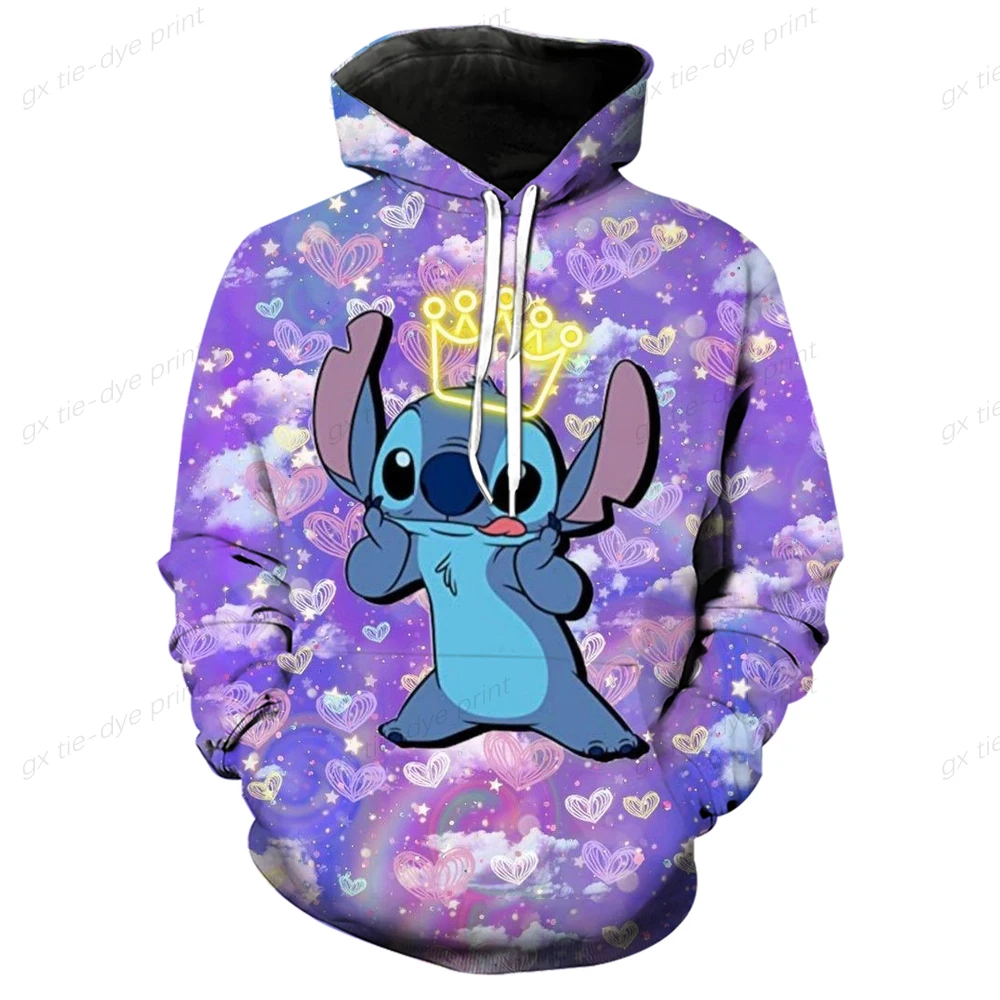 

Disney Lilo and stitch Anime Print Autumn Hoodie Fashion Sweatshirts Men Women OHAHA stitch Hoodie Pullover Unisex Harajuku