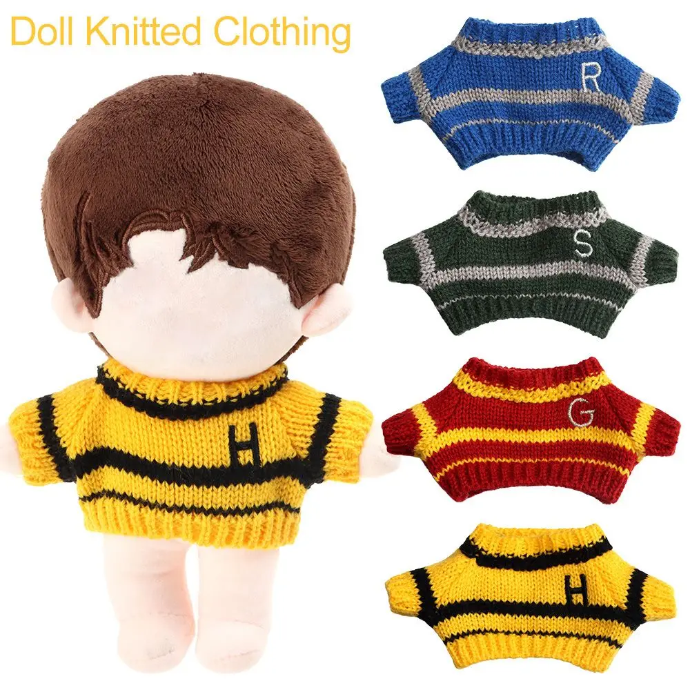 

20cm Soft Dolls Clothes Mini Cute Doll Sweater Plush Toy Knitted Clothing Cute Plush Dolls Sweater Kids Toy Gifts Doll Supplies