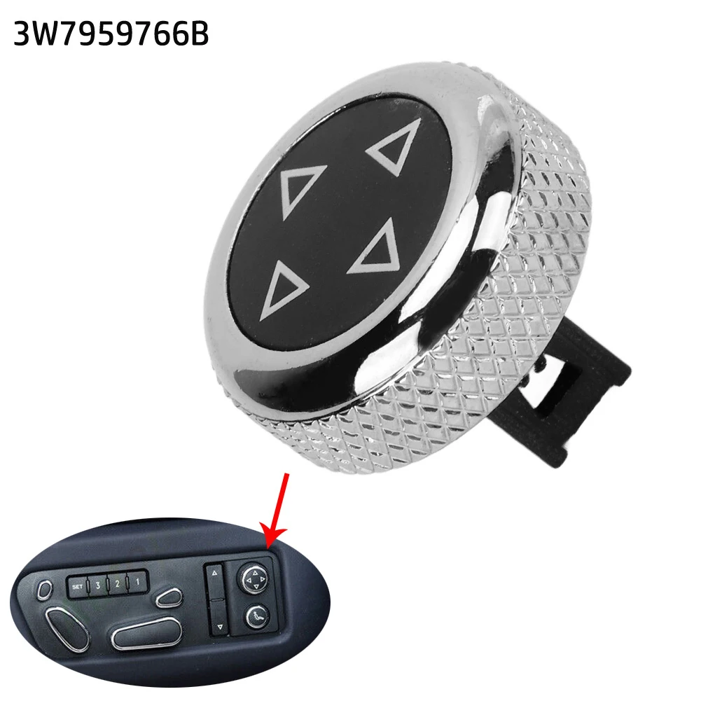 

2012-2016 Seat Position Switch Switch Button Cover Silver 1pcs Black Memory Seat Position Switch Metal For Continental For GTC