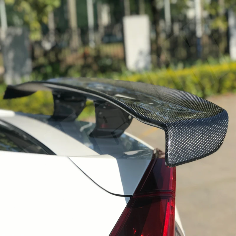 Для 2003 + Nissan 350Z Fairlady Z34 | GT Rocket Bunny Стиль Настоящее углеродное волокно Задняя Крышка