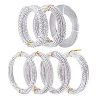 5roll 2mm aluminum wire texturedflattwisted 10mroll versatile for diy jewelry findings making necklace bracelet craft wire