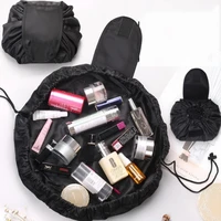 women drawstring travel cosmetic bag travel simple makeup bag organizer lazy make up case storage pouch toiletry beauty kit box