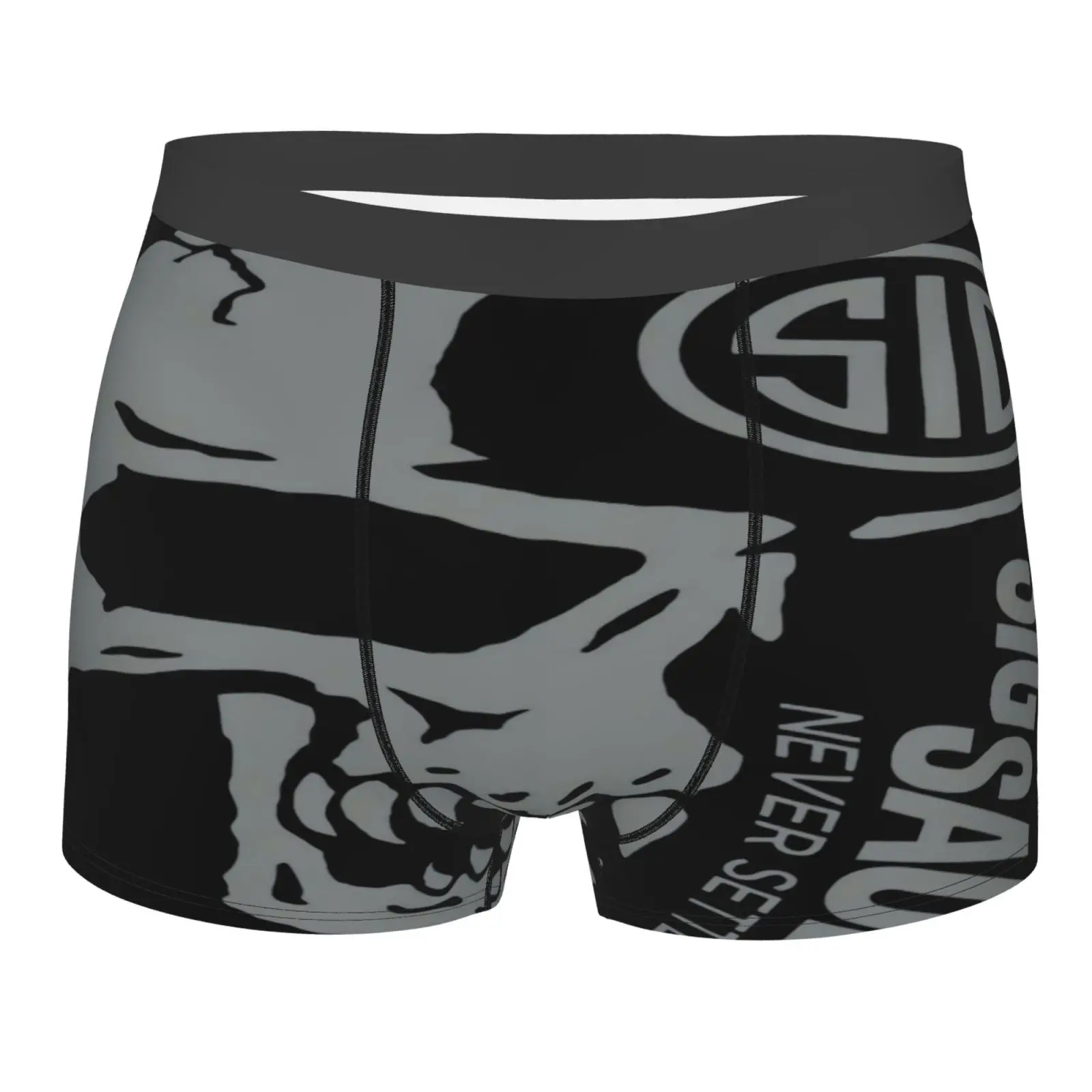 

Нижнее белье Sig Sauer в металлическом стиле с рисунком черепа для мужчин и женщин