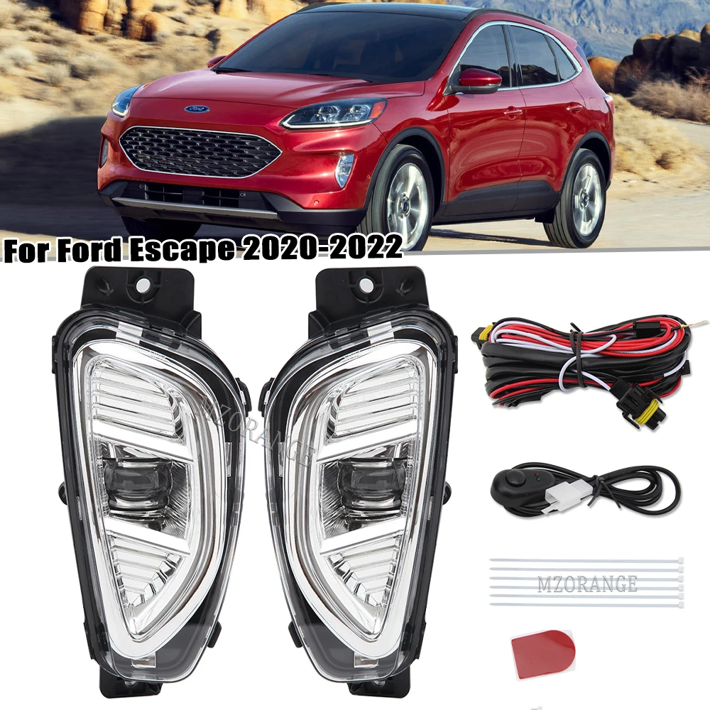

LED Fog Lights For Ford Escape 2020 2021 Fog Light Fog Lamp Assembly Headlight Foglights Headlights Car Accessories Parts