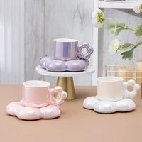 ceramic coffee cups and exquisite mugs and saucers set girls high value cherry blossom cups are luxurious and luxurious