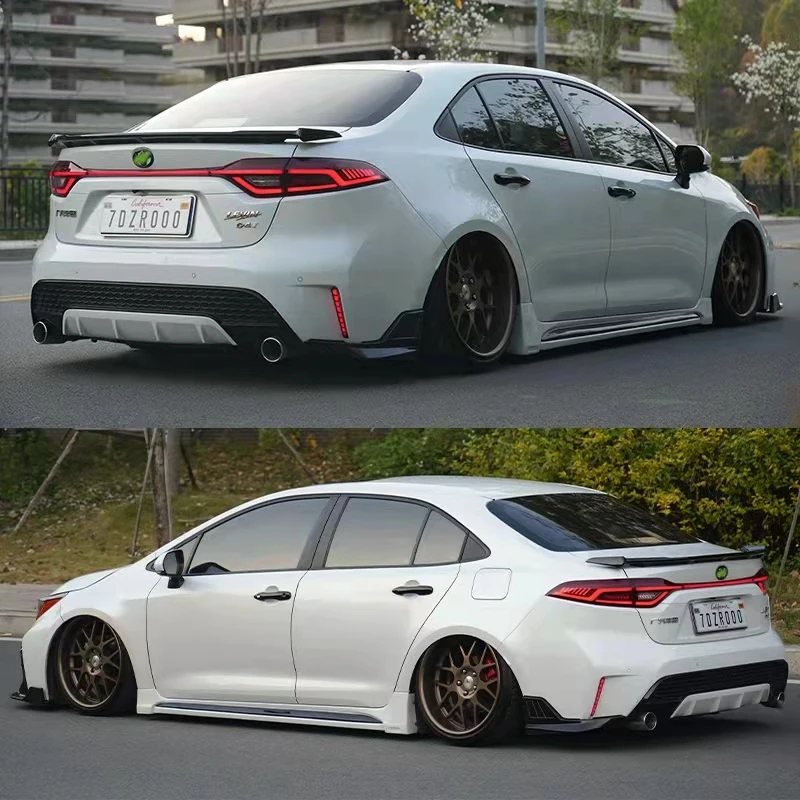 Фото Подходит для автомобильных спойлеров Corolla 2019-2022, пластик Corolla xse / se / apex /le ABS Wing, замена оригинального Editi для стайлинга автомобиля №2