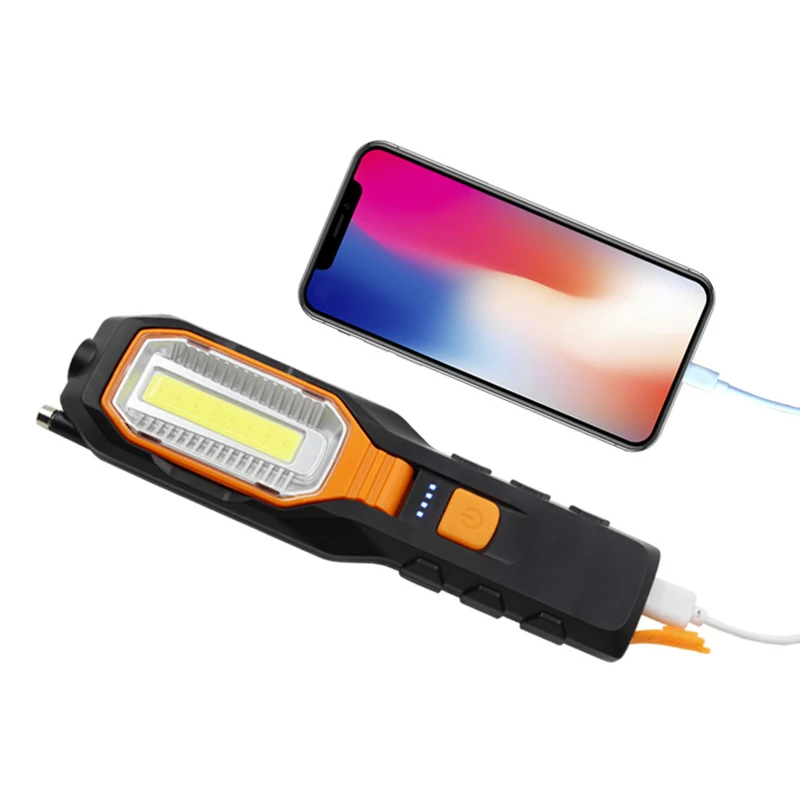 Светодиодный фонарик с зарядкой через USB рабочий светильник s фонарь поддержкой