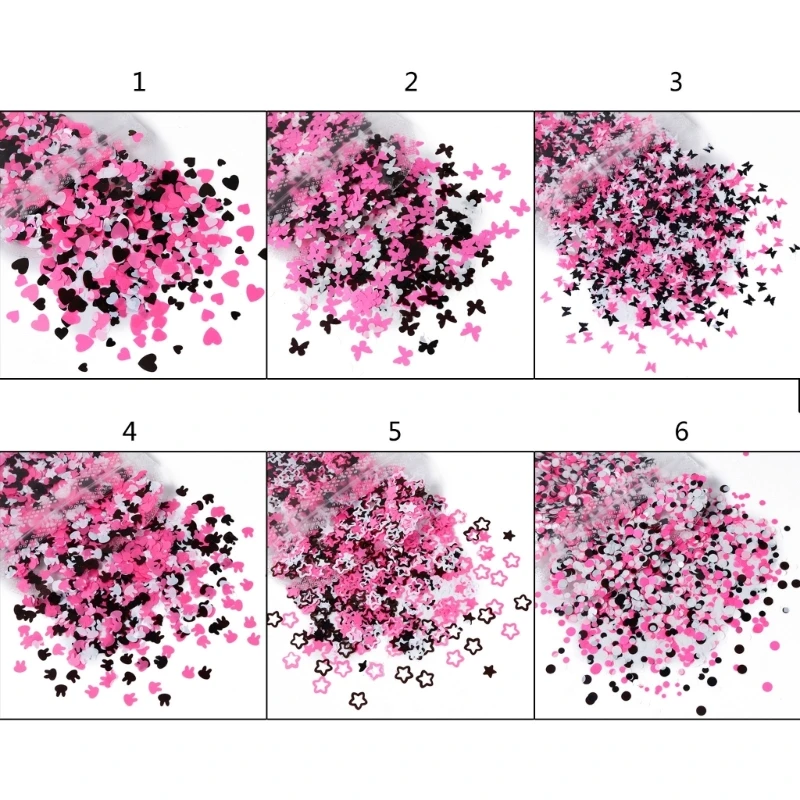 

Блестки для ногтей, сердце, кролик, звезда, круглые Блестки для ногтевого дизайна, искусственная смола, форма, наполнитель для творчества, аксессуары для ногтей