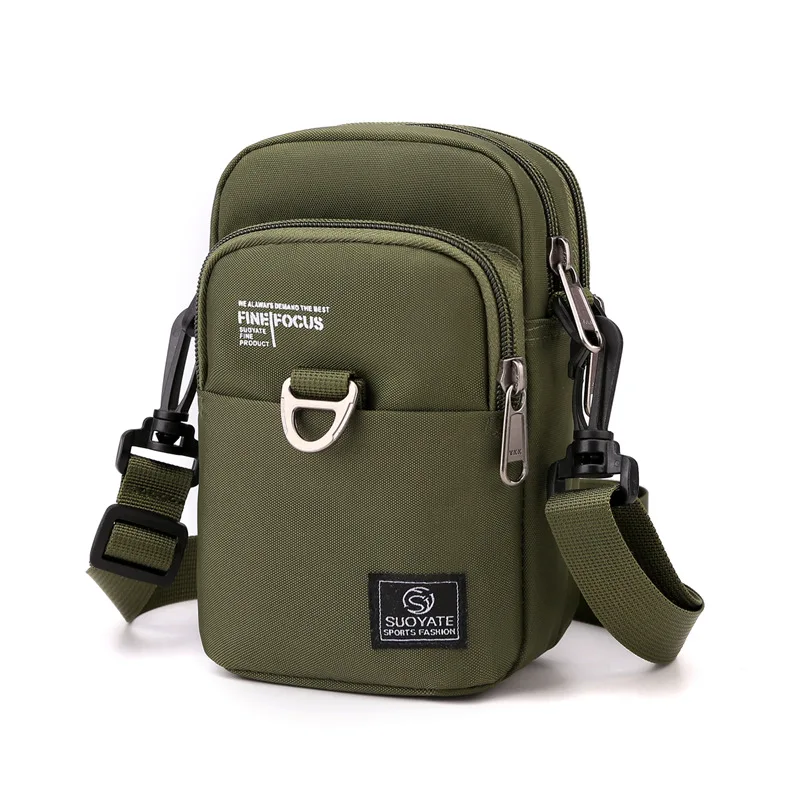 Men's Messenger Bags 2023 New Multifunction Male Crossbody Shoulder Bags Waterproof Nylon Waist Packs Cell Phone Flaps Purses