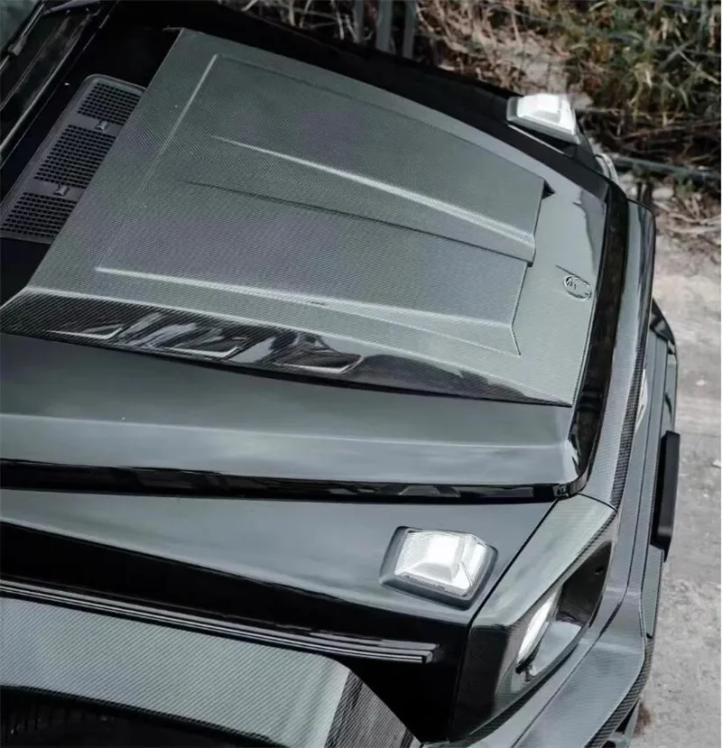 Капот двигателя из настоящего углеродного волокна крышка капота комплект кузова