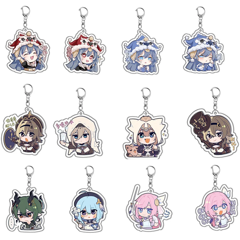 

Брелок для ключей от игры Honkai Impact 3, аксессуары, аниме рюкзак, подвеска, реквизит, значок, брелки, ювелирные изделия, оптовая продажа