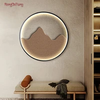 modern three dimensional sandstone interior painting led wall lamp suitable for living room dining room kitchen home decoration