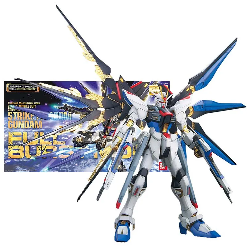 

Оригинальная модель Bandai Gundam, Комплект аниме-фигурок MG 1/100 Страйк Фридом, полный режим вспышки, коллекционная фигурка Gunpla, игрушки