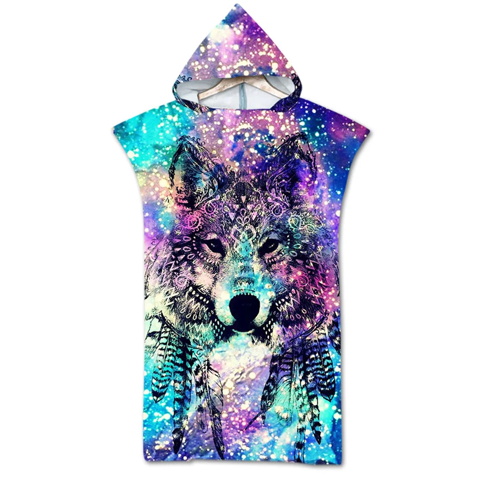 

Портативный дорожный поглощающий воду халат с принтом для дома и взрослых, наружный банный халат из микрофибры для фитнеса, праздничные пла...