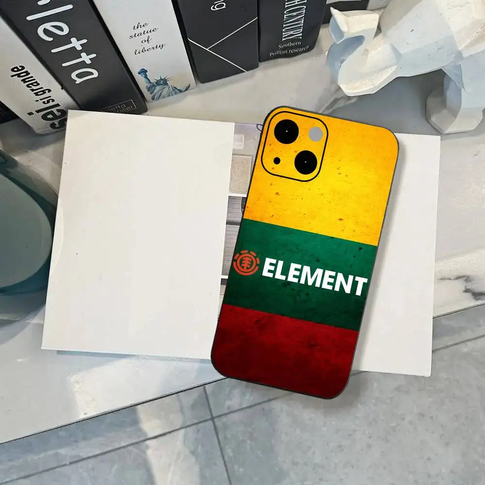 Фото Чехол для телефона с логотипом E-Element для скейтборда, подарок 17, 16, 15, 14, 13, 12, 11 Pro X XS Max XR Plus Mini Air, черный, мягкий ТПУ, изысканный №2