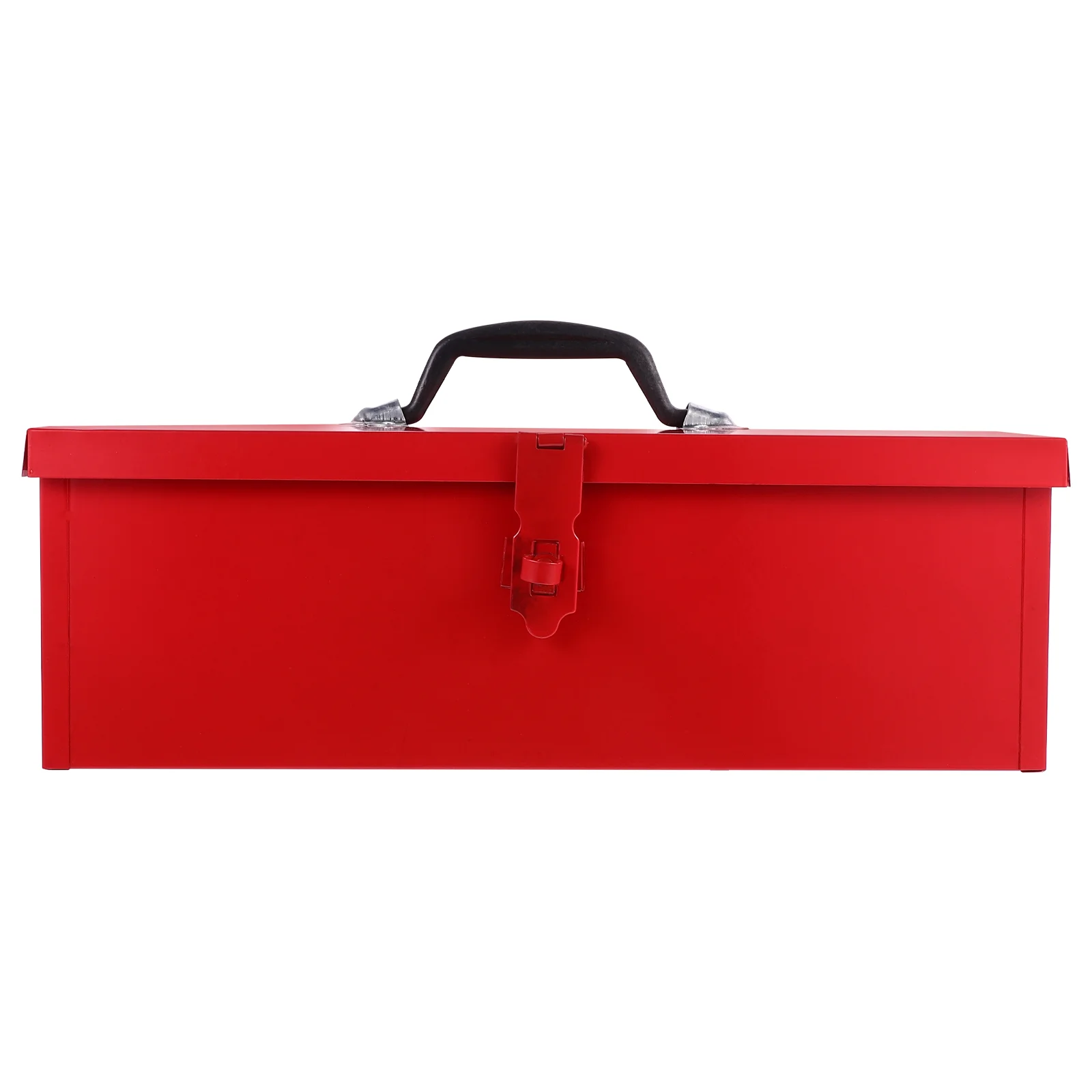 

1pc Metal Tool Cabinet Metal Barn Tool Box Portable Steel Toolbox with Metal Closure Iron Tool Box Red