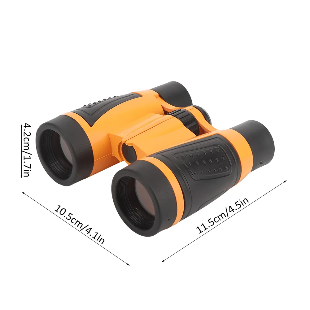 Компактный складной Детский бинокль APEXEL 5X30 противоударный Красный с ремешком на