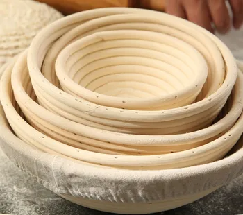 Round Oval Rattan Bread Proofing Basket Bread Baking Mould Mold Sourdough Banneton Bread Dough Proving Fermentation Basket 1
