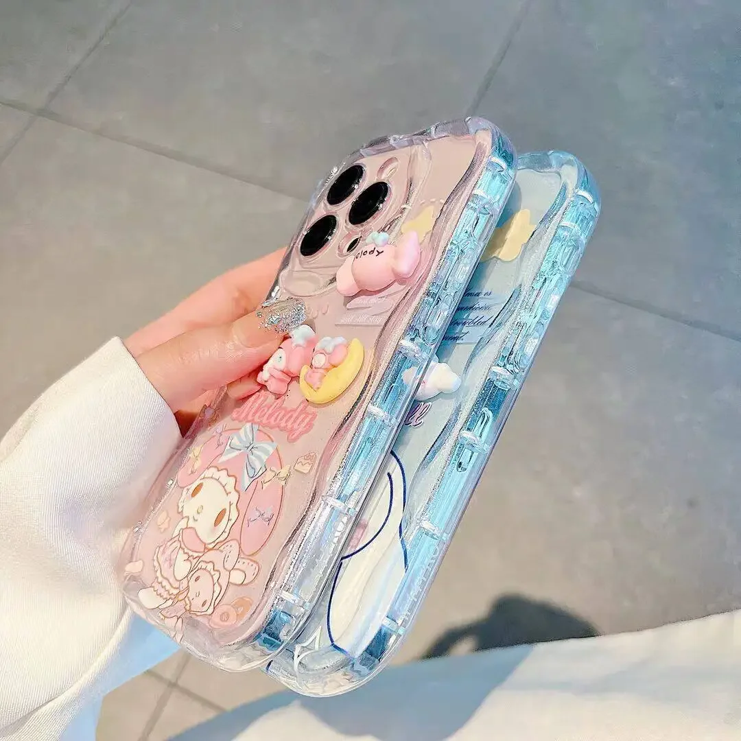 Чехол 3D с мультяшными персонажами Cinnamoroll и Melody для Samsung Galaxy S26 Ultra, S25 FE, S24, S23, S22, S21 Ultra, Plus, FE, A57, A56, A17 5G (art.: 3920da495dca7) - 3920da495dca7